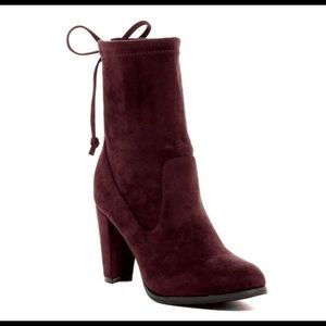 Burgundy Catherine Malandrino booties